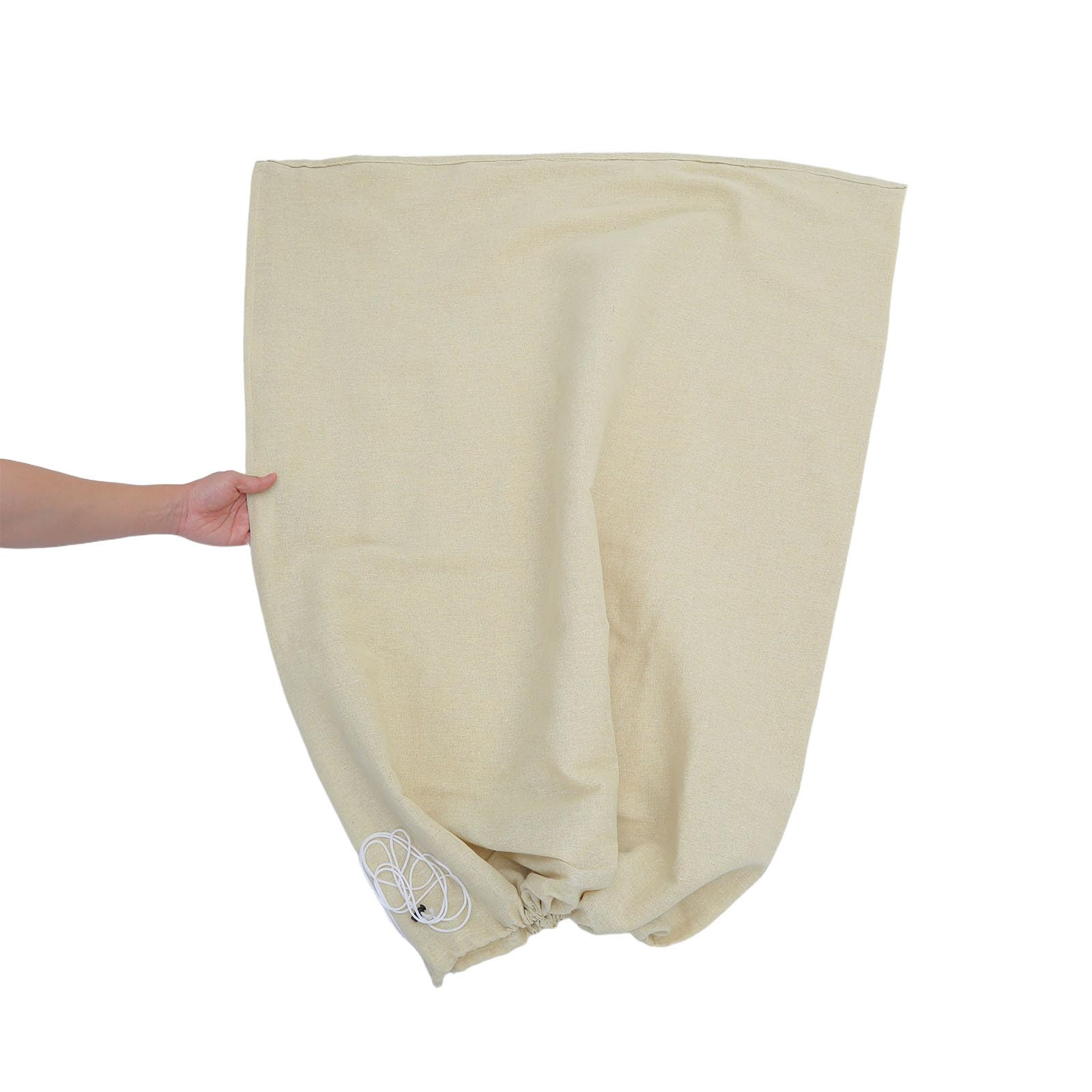 Sosoport 2 Pezzi Telo in Lino Beige per Piante Antigelo Design Traspirante e Isolamento Invernale, Copertura Riutilizzabile per Piccoli Alberi e Vasi in Esterno Durante l'inverno
