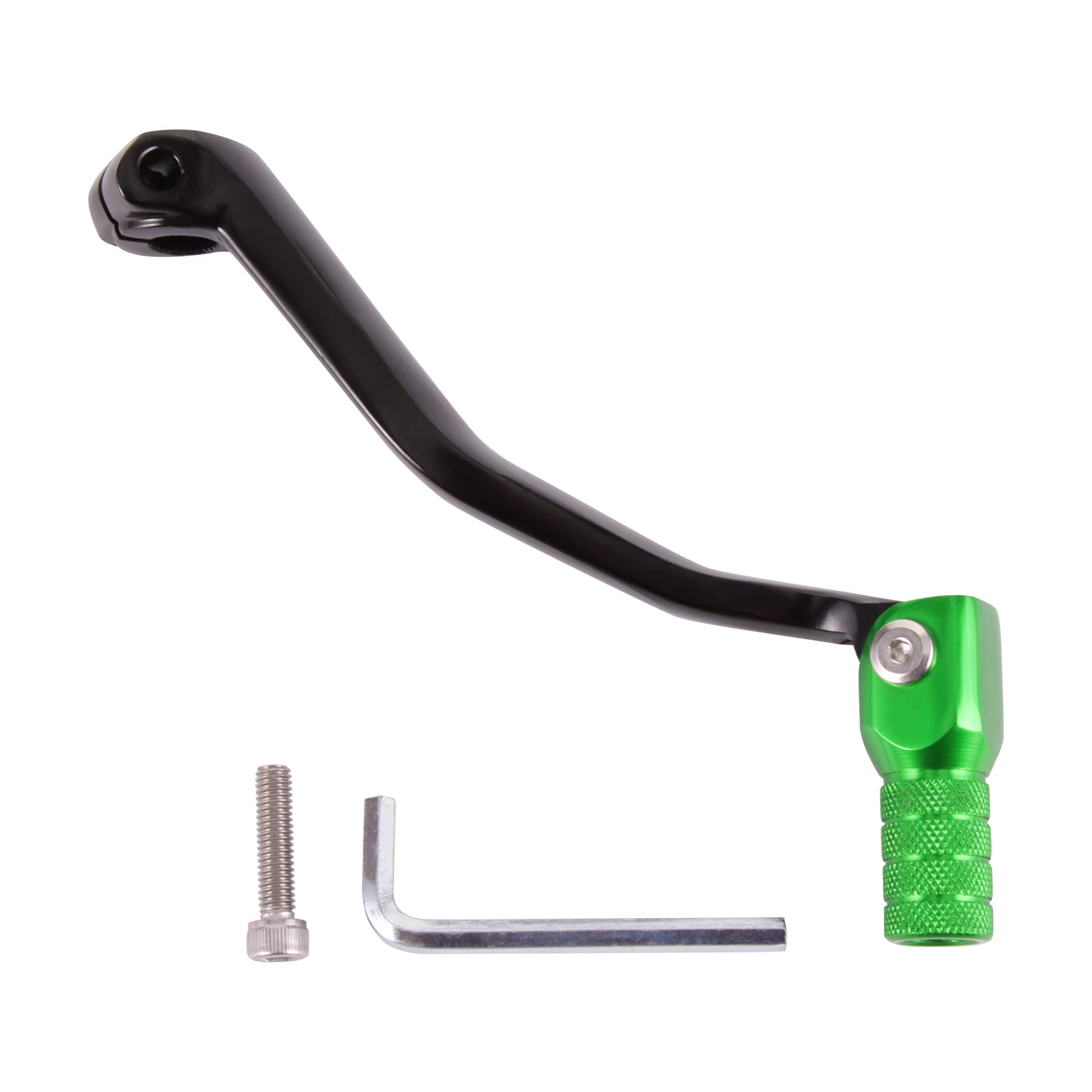 GOOFIT Levier De Vitesse De Moto En Alliage D'Aluminium Vert PéDale De Changement De Vitesse Pliante Remplacement Du Levier De Vitesse Pour Moto Atv Dirt Pit Bike