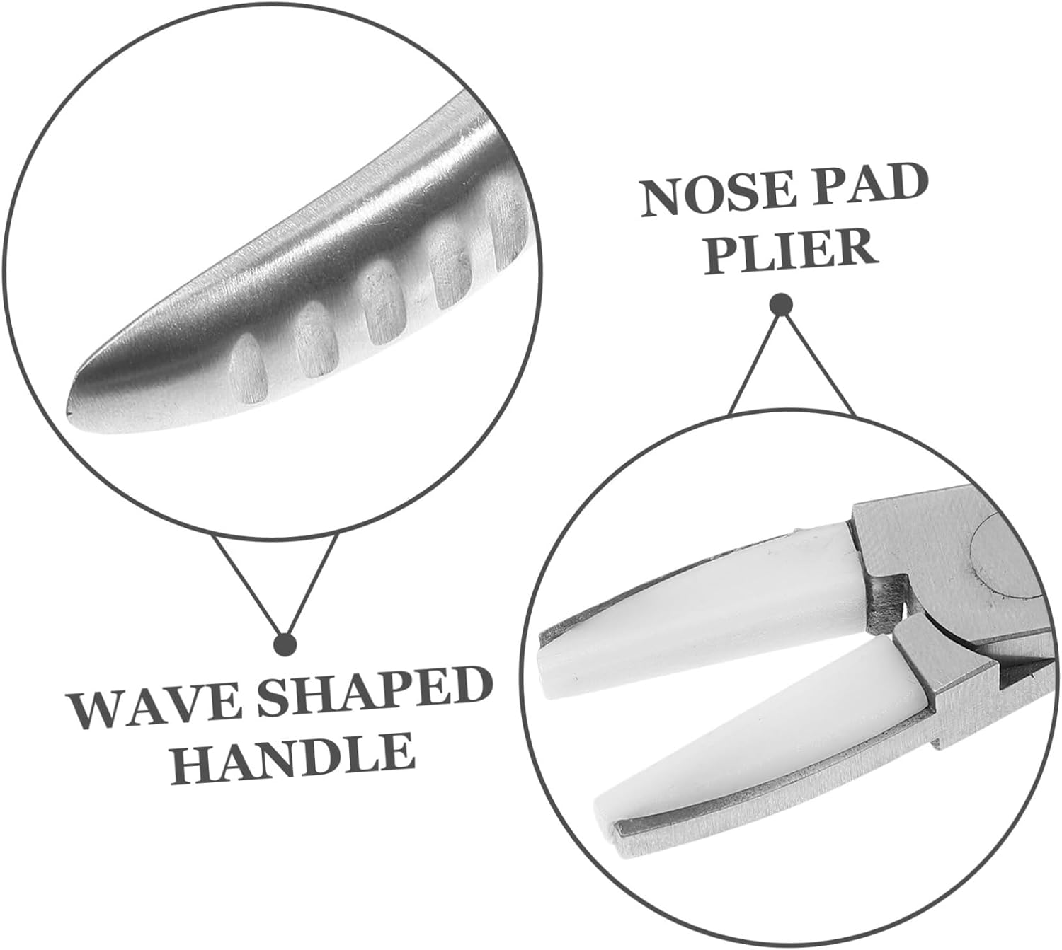 2pcs Eyeglass Repair Tool Nose Pad Pliers for Eyewear Maintenance Practical Eyeglass Adjustment Tool for Home Use Includes and Head Pliers