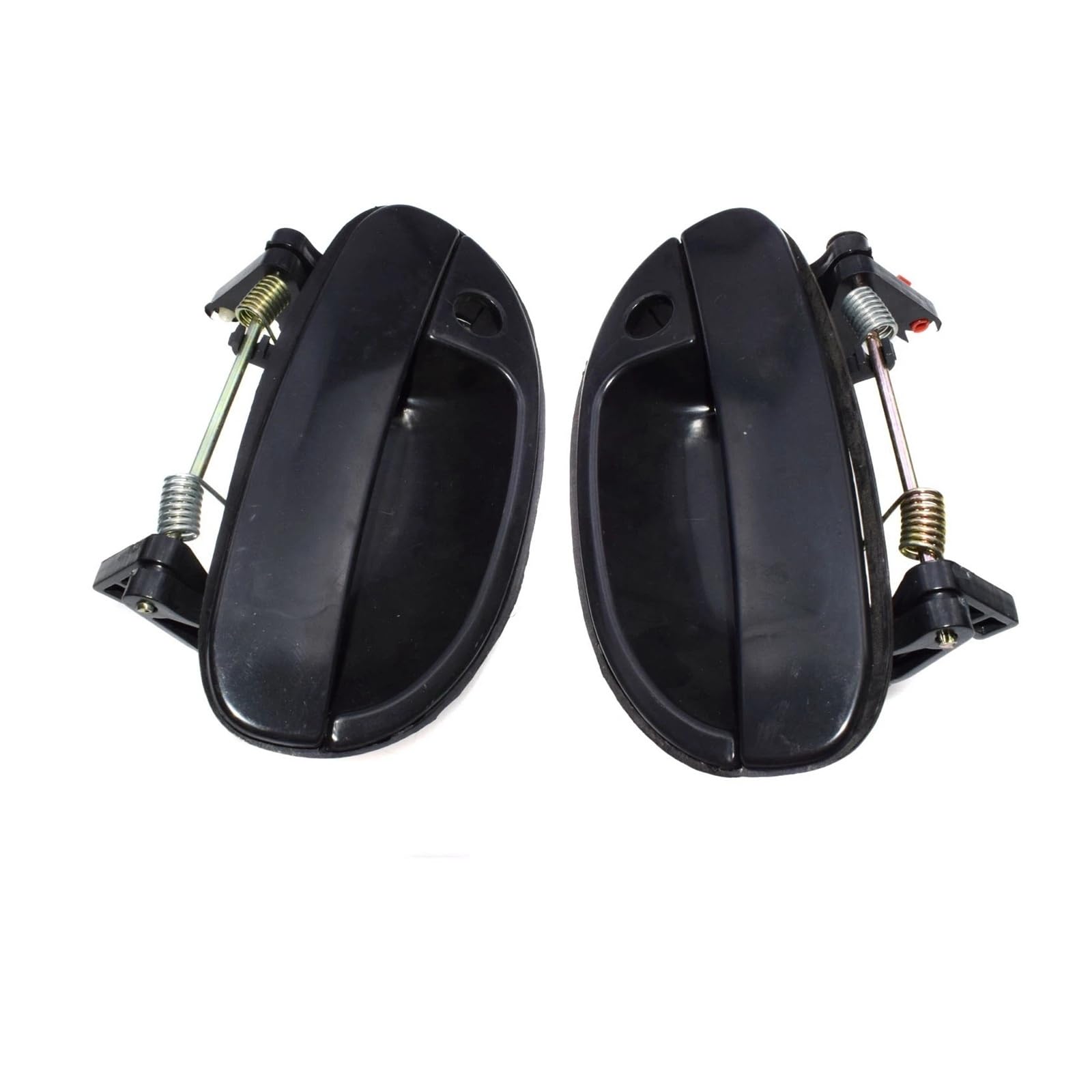 Aphkqost Car Door Handle Outer for Daewoo for Nubira 2.0L 1999 2000 2001 2002 Car Exterior Outer Black Door Handle Front Left Right 96308043 96308042(Front 2Pc)