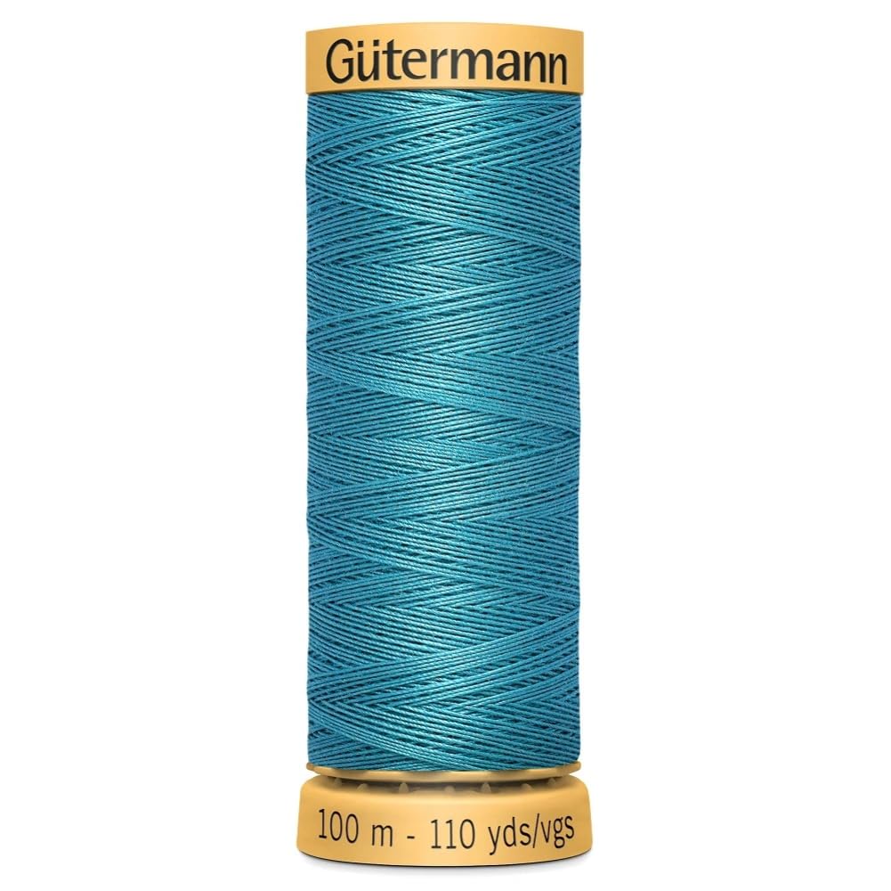 Gutermann Natural Cotton 100m Quilting Sewing Machine Sewing Thread Blue - 7235