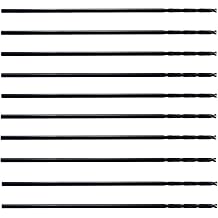 MAXTOOL 5/32"x6" 10PCs Identical Aircraft Extension Drills 6" OAL HSS M2 Extra Long Deep Twist Drill Bits Straight Shank Fully Ground; ACF02B06R10E10