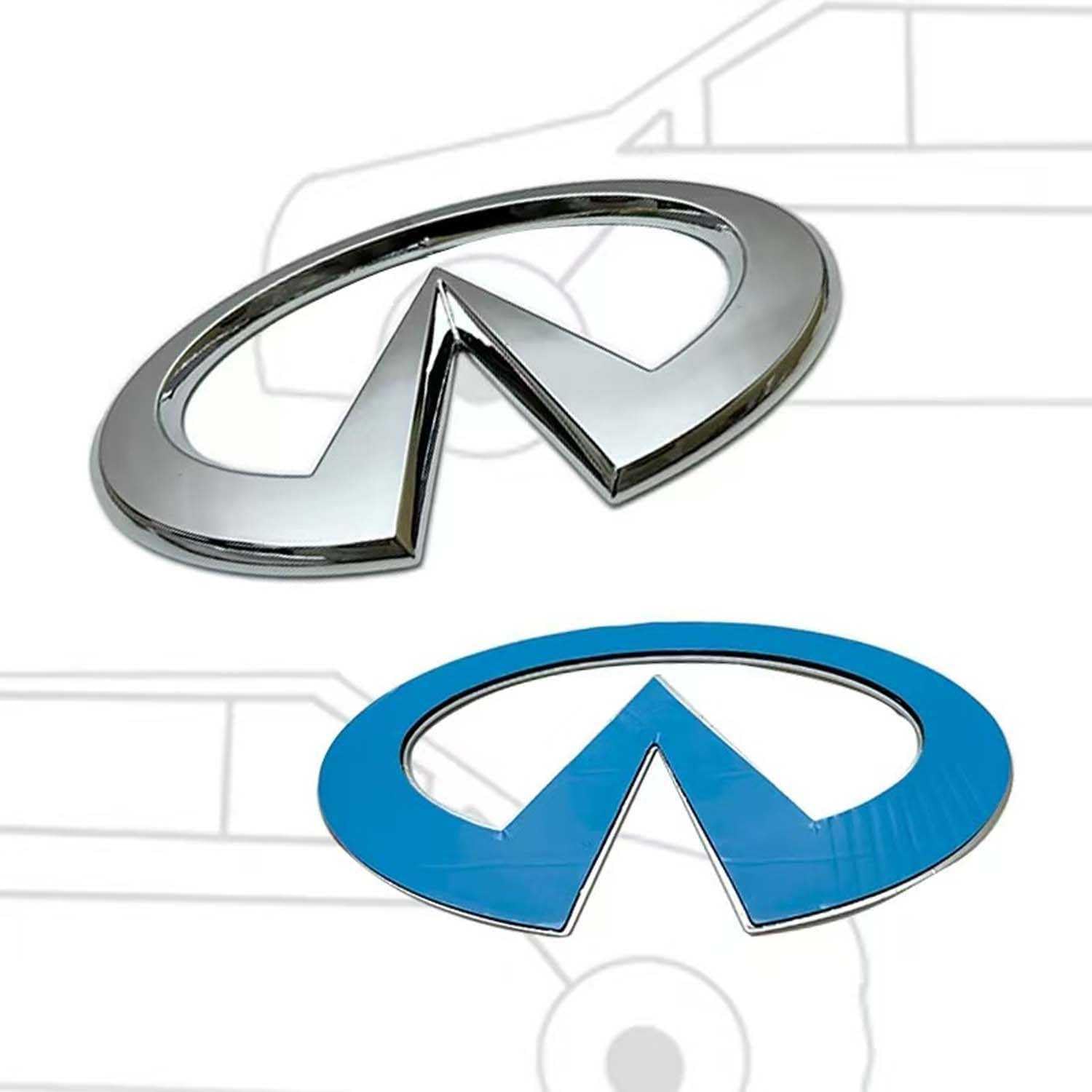 Infiniti Car Emblem Badge Waterproof Decal G35 G37 Q50 Infiniti Car Emblems  \u0026 Badges - Waterproof Decals For G35, G37, Q50, QX Series \u0026 More Waterproof  Car Emblems, image size:1500x1500