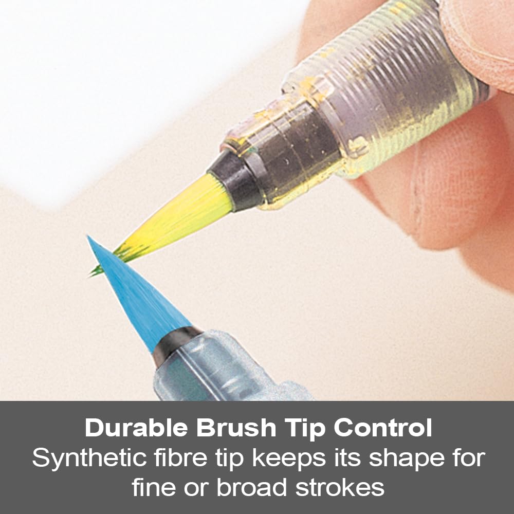 Pentel Colour Brush, nero, pennello inchiostro base acqua