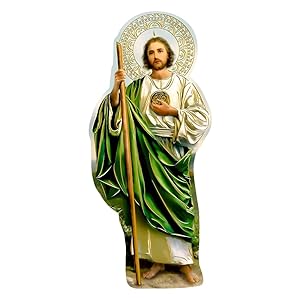 San Judas Tadeo – Calcomanía de vinilo de San Judas Tadeo – Calcomanías de Jesús católico cristiano religioso para automóvil y portátil, (3 pulgadas de alto)