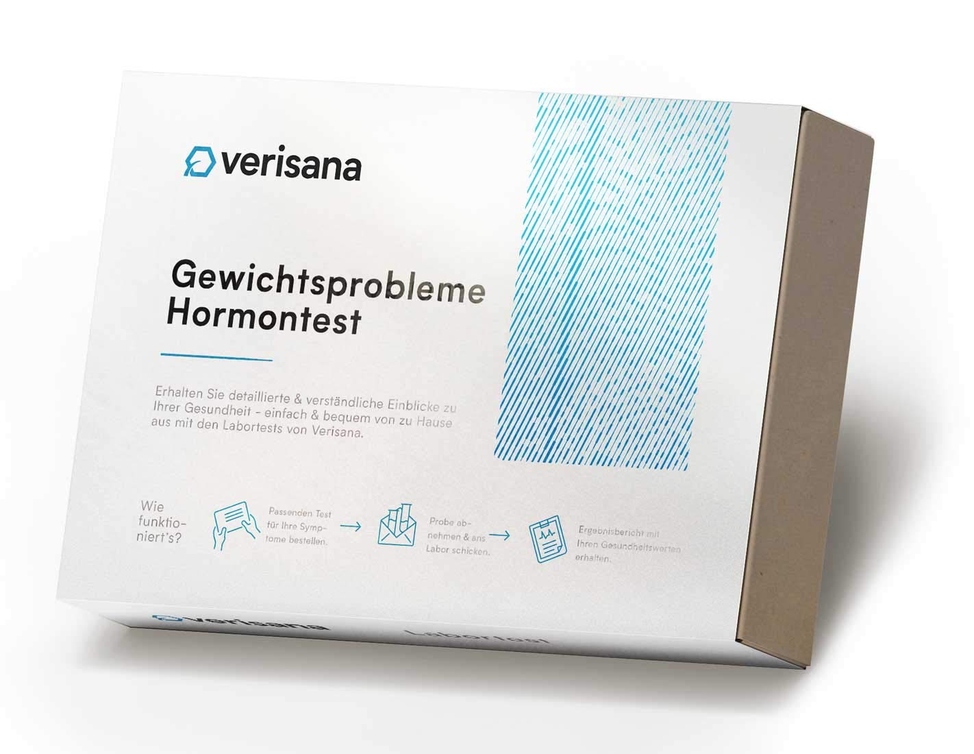 Verisana Problemi di peso e sovrappeso test di saliva ormonale, estradiolo, testosterone, progesteron, DHEA, Cortisol (Weight Balance Plus)