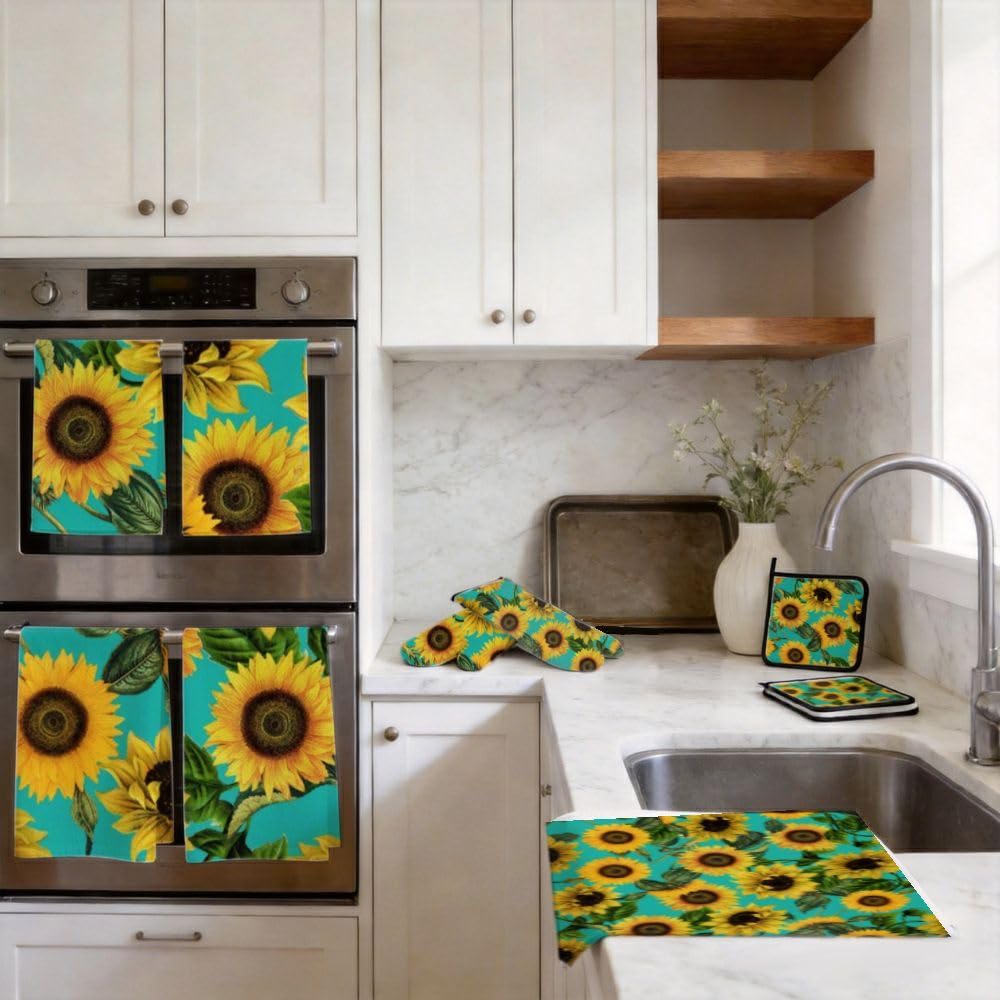 9PCS Bella Girasole 2 Cucina Decor e Accessori Set