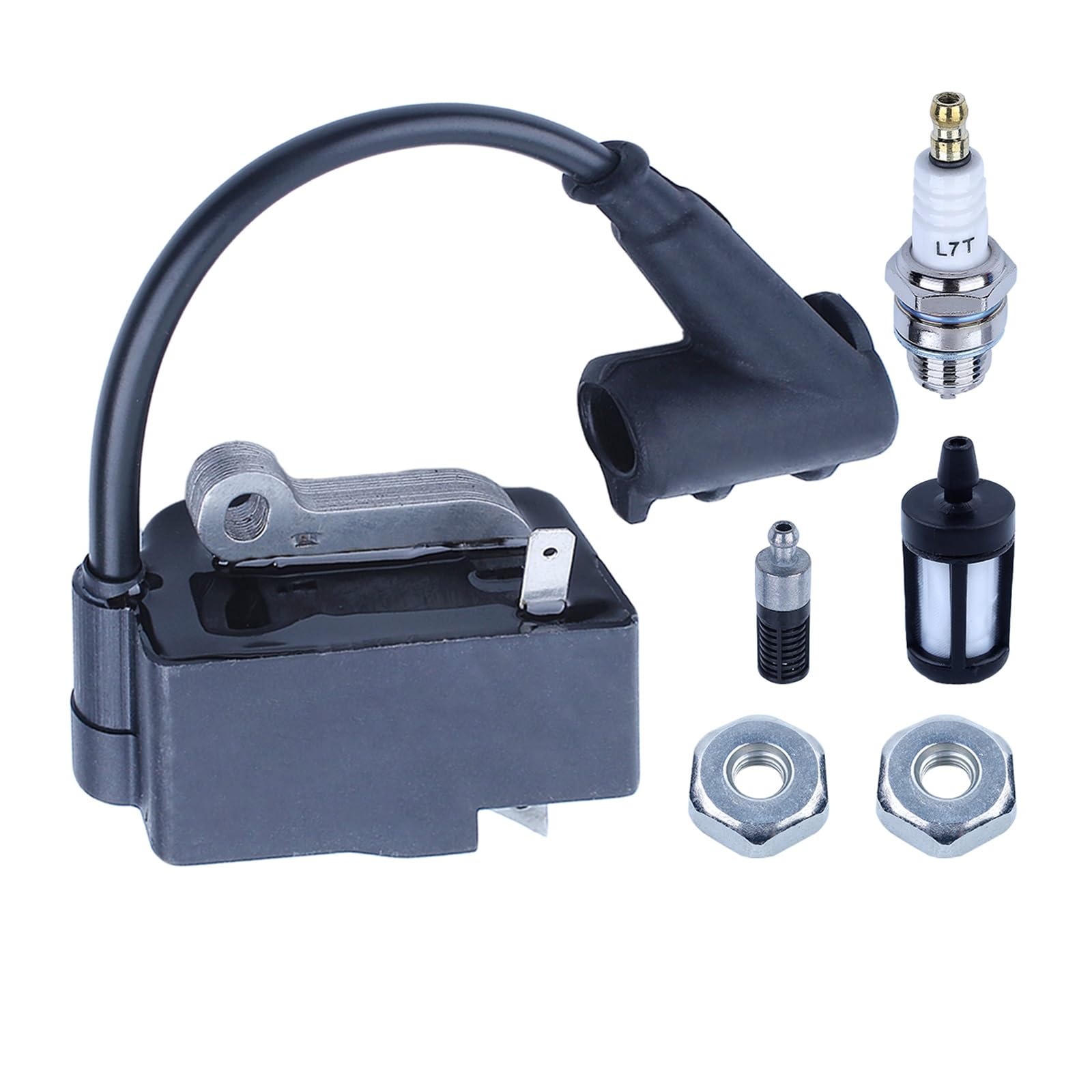 Bobina de encendido, filtro de combustible y aceite, tuerca de barra, bujía for Stihl MS270 MS280, piezas de Motor de motosierra de gasolina, Motosierra Gasolina