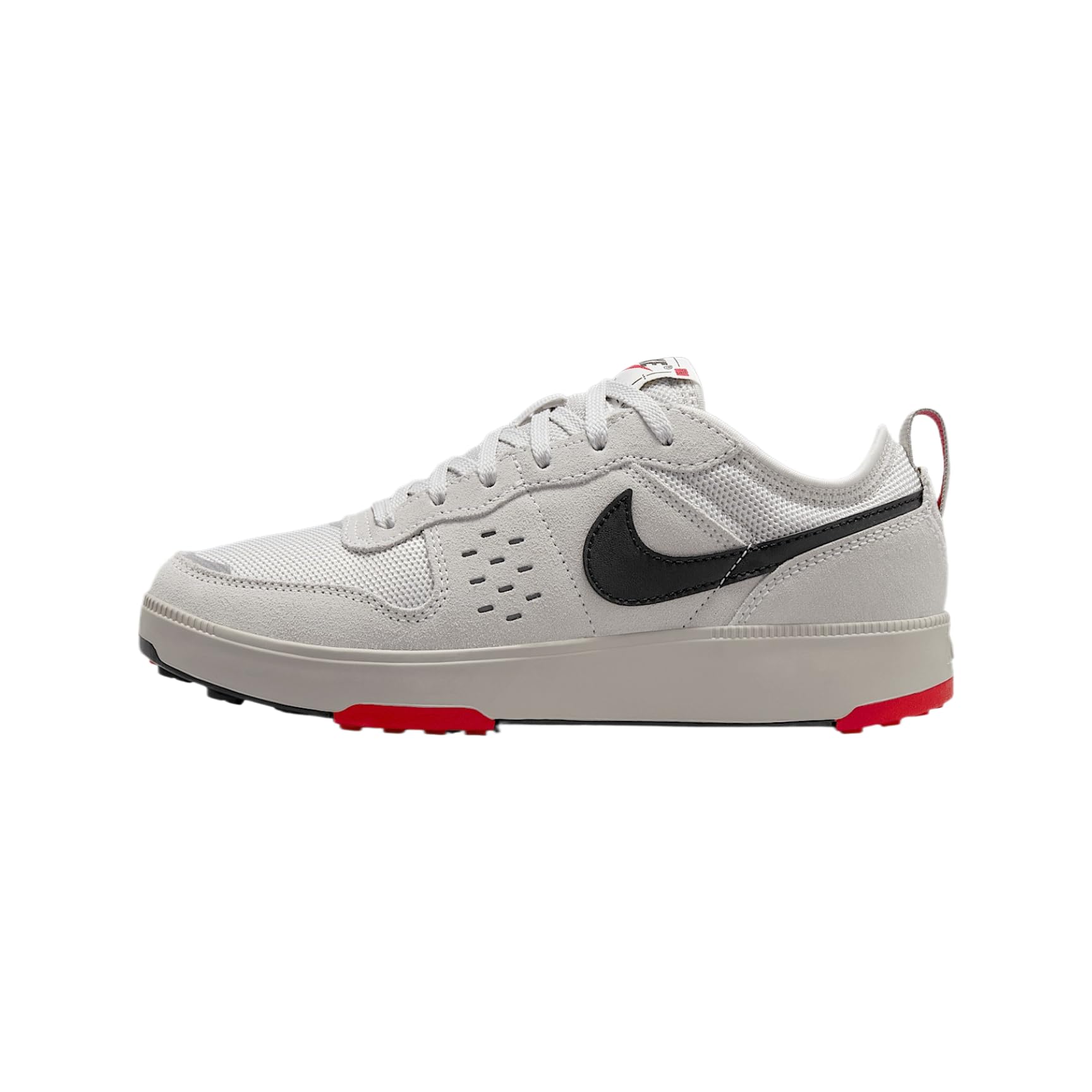Nike C1TY Big Kids' Shoes (HQ0028-002, College Grey/Vast Grey/Fire Red/Black) Size 4
