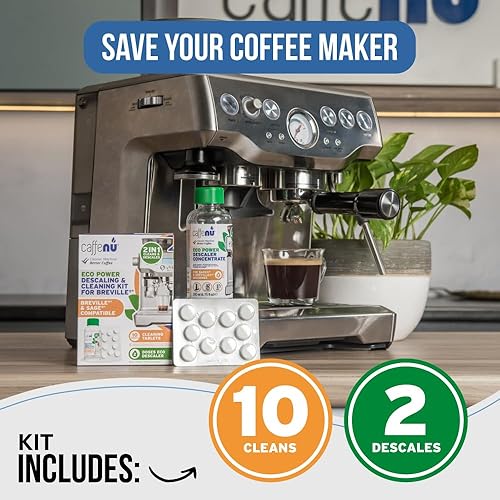 Miniatura 5 de Caffenu Kit de limpieza y descalcificación compatible con máquinas de café espresso Breville