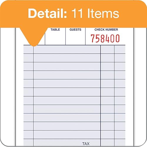 Miniatura 4 de Adams Almohadilla de verificación de invitados, parte única, blanco, 3-1132" x 5-716", 100 hojasbloc, 12 almohadillaspaquete (2100-12)