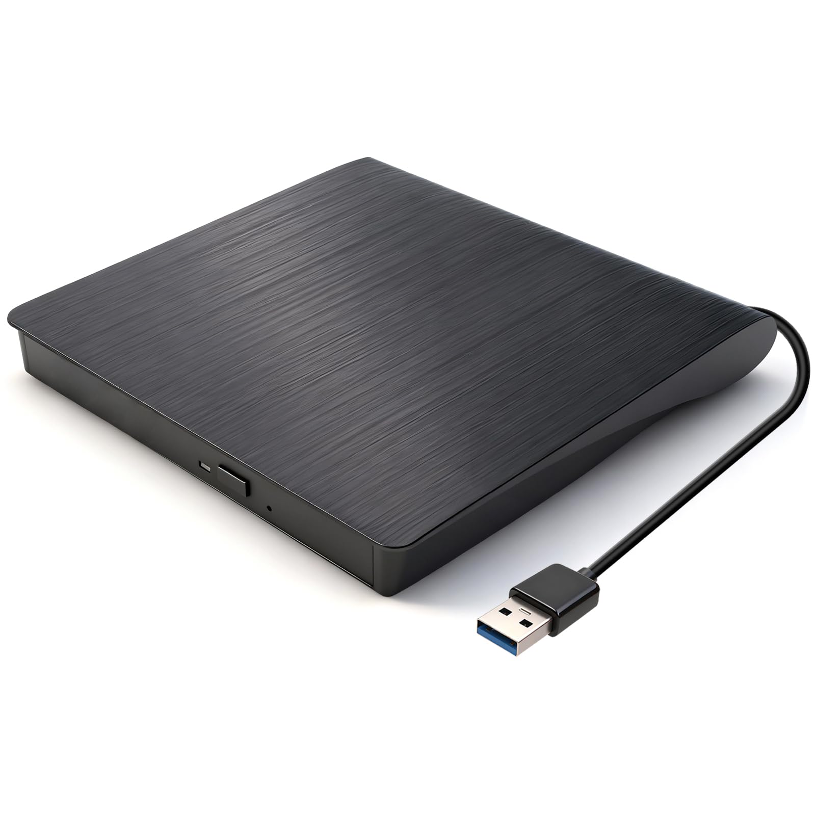 Veridius External CD DVD Drive for USB 3.0 Slim Portable CD DVD Drive Player Burner Writer Reader Rewriter Optical Disc for Laptop PC Desktop Mac IOS Macbook Pro Windows 11 10 8 7 / XP Vista Linux — view 7