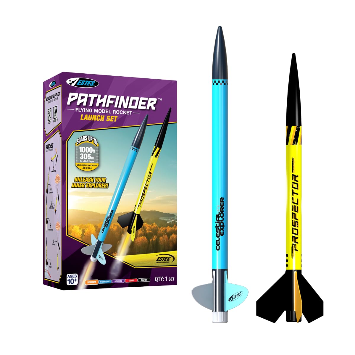 【未開封】ロッキン ロケット ブースター Amazon.com: Estes 3238 Pathfinder Launch Set, Beginner Dual Model