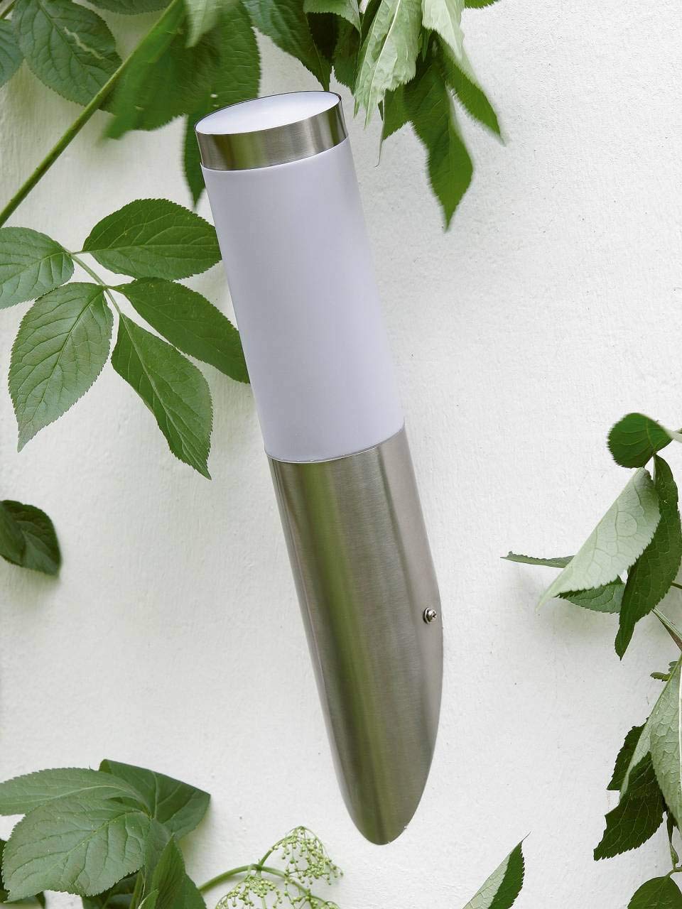 Image secondaire de BRILLIANT lampe Chorus torche murale extérieure acier inoxydable | 1x A60, E27, 20W, adapté aux lampes normales (non incluses) É
