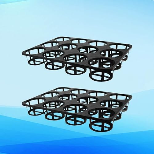 Miniatura 9 de Cabilock Bandejas de transporte para macetas, 2 unidades, bandeja de inicio, soporte para bandeja de propagación de germinación, maceta de guardería