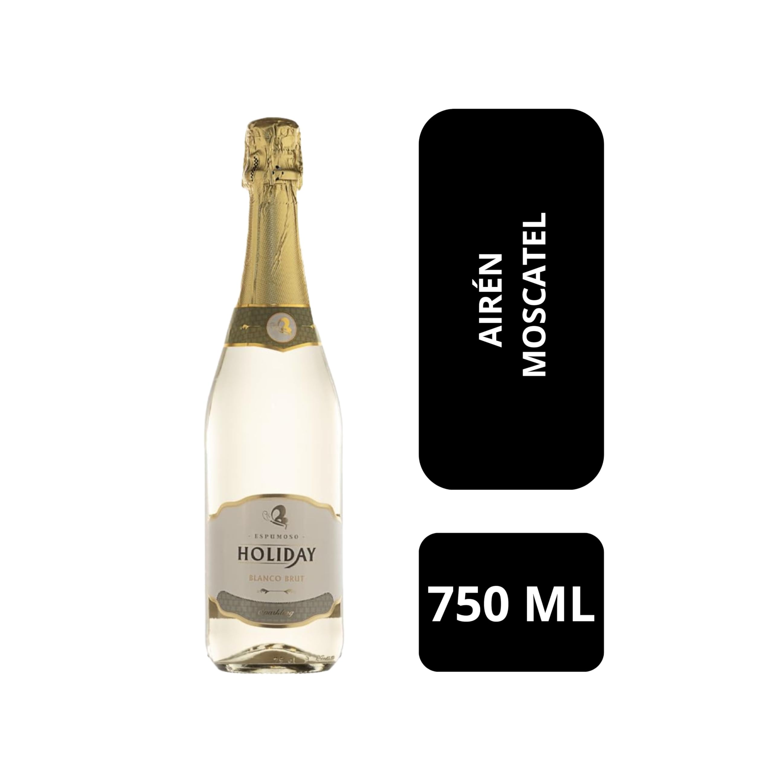 Holiday Espumante Branco Brut Espanhol 750Ml | Amazon.com.br