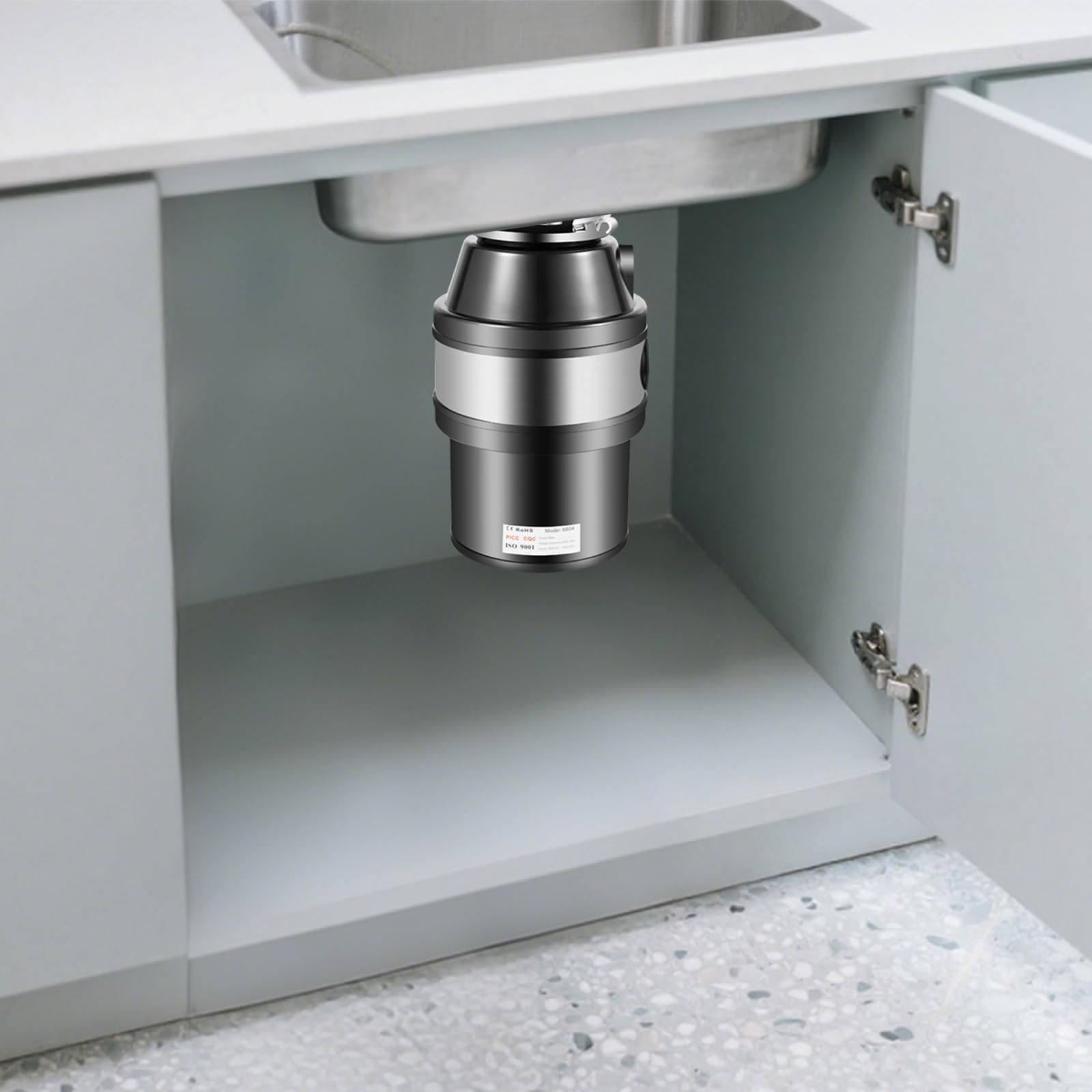 Trituratore per rifiuti da cucina, 1,2 l, trituratore per rifiuti da cucina