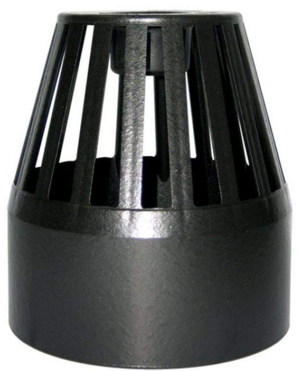 FLOPLAST 110mm Ring Seal Vent Terminal - Black - Pack of 2