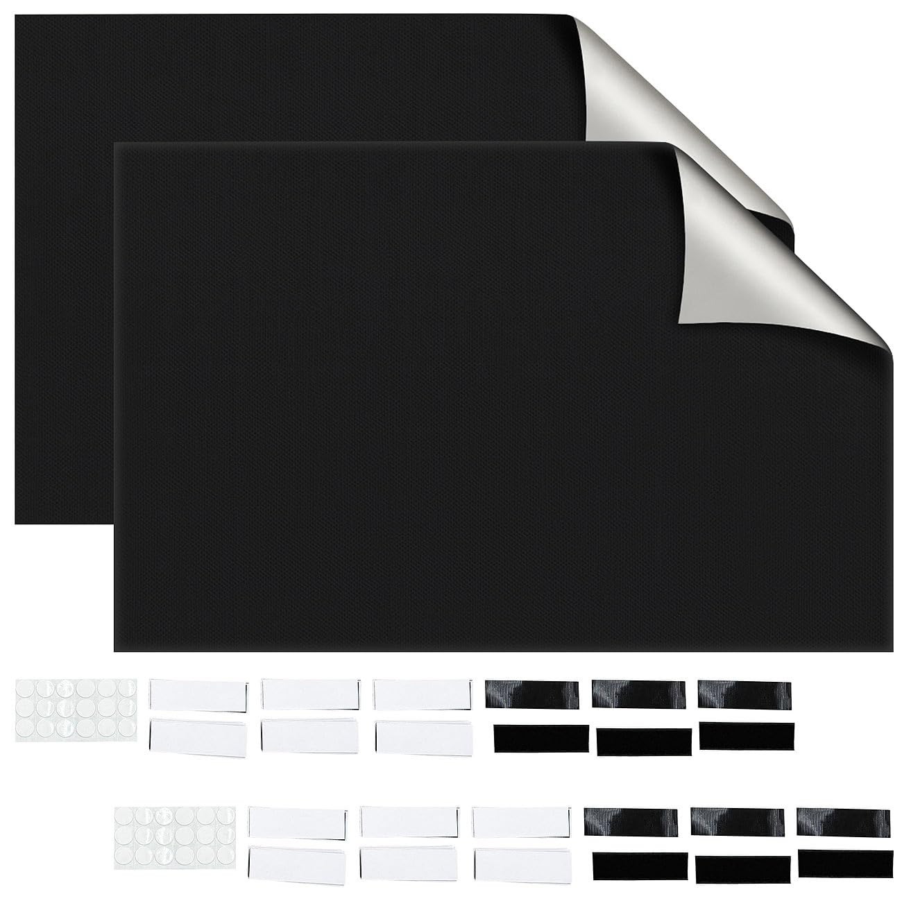 Carlo Milano Fensterabdunkelungen: 2er-Set Fenster-Verdunkelung 300 x 145 cm, Montage ohne Bohren (Fenster Verdunkelungsfolien, Fensterfolie Verdunkelung)