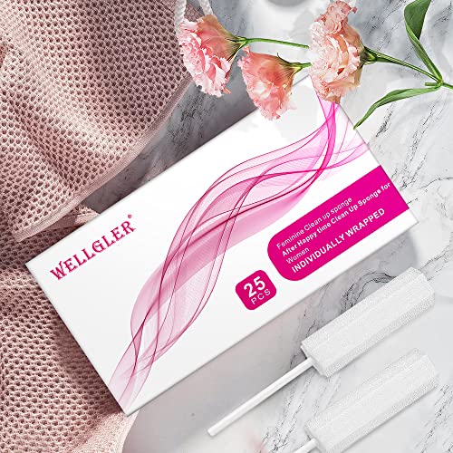 Image of After Sex Clean Up Drip Sticks - Absorbing Sponge for Women, 25 Counts