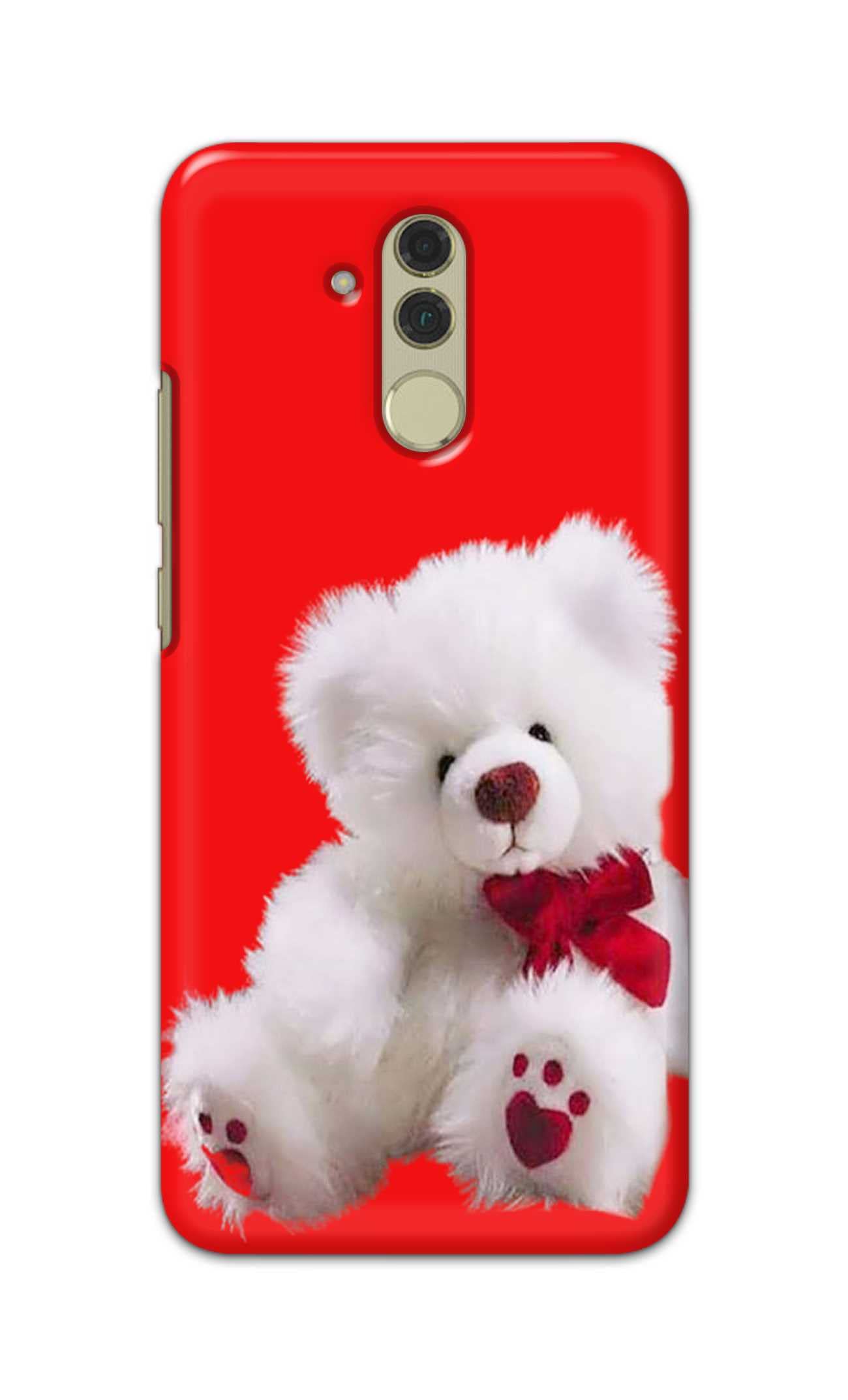 PRINTFIDAA Teddy Bear Cute Lovers Romantic Day Printed Designer Hard Back Case Cover for Huawei Mate 20 lite -(XQ) MVN1001