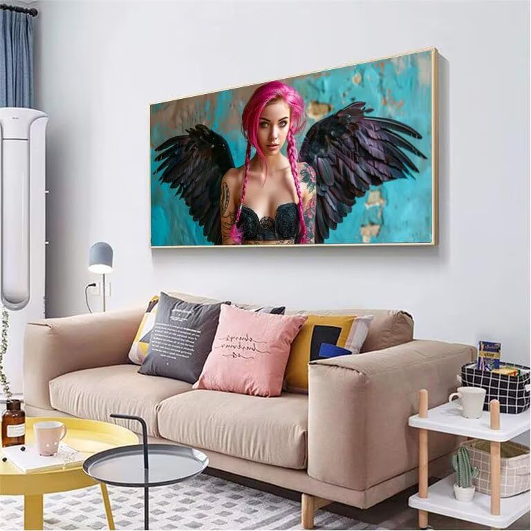 Diamond Painting Abulte Abstraction Ailes 5D Kit 35x70cm B31