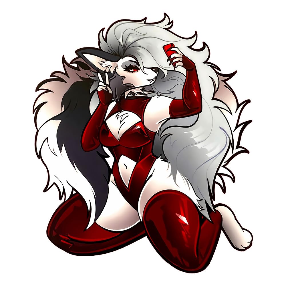 5.1'' Cool Furry Loona Anime Car Stickers Window Laptop Bumper Trunk Motorcycle Cameperva…