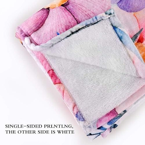 Miniatura 3 de Manta de 58 x 80 pulgadas con bonito estampado de gato súper suave para cama, sofá, ligera, para viajes, camping, para niños y adultos, para todas