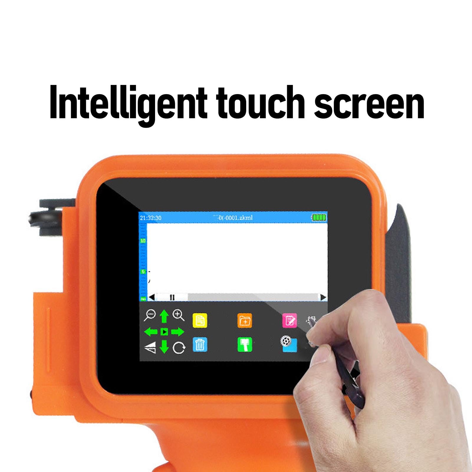 Fafeicy Mini Impresora de Inyección de Tinta Mejorada, Impresora de Inyección de Tinta Portátil con Pantalla Táctil HD LED de 2,4 Pulgadas con CPU Inteligente de 4 Núcleos para Fecha,