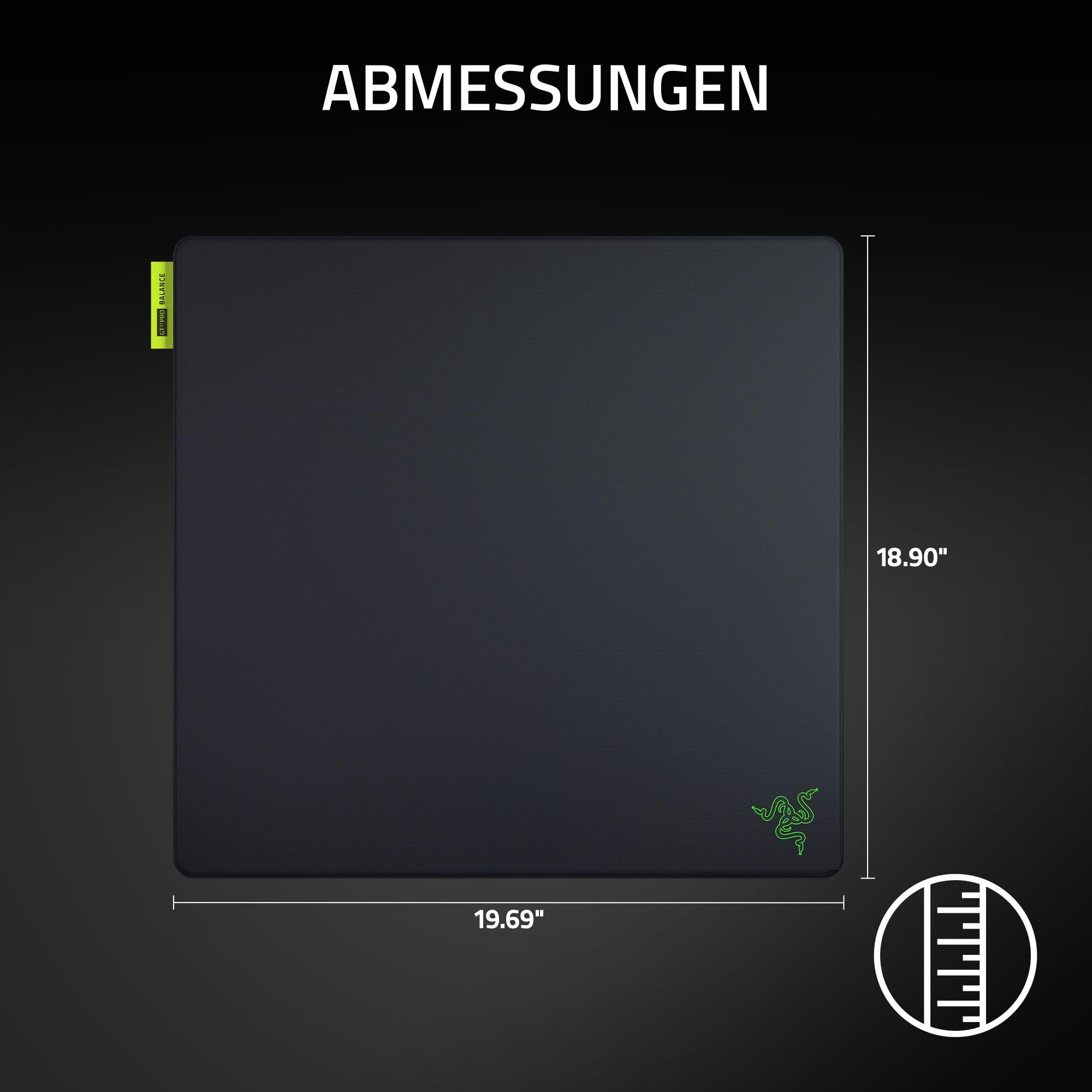 Razer Gigantus V2 Pro L - Balance - Weiches E-Sport-Gaming-Mauspad für Geschwindigkeit und Kontrolle - GlideCore-Schaumstoff - Optimiert für optische Sensore - 500 mm x 480 mm | Balance