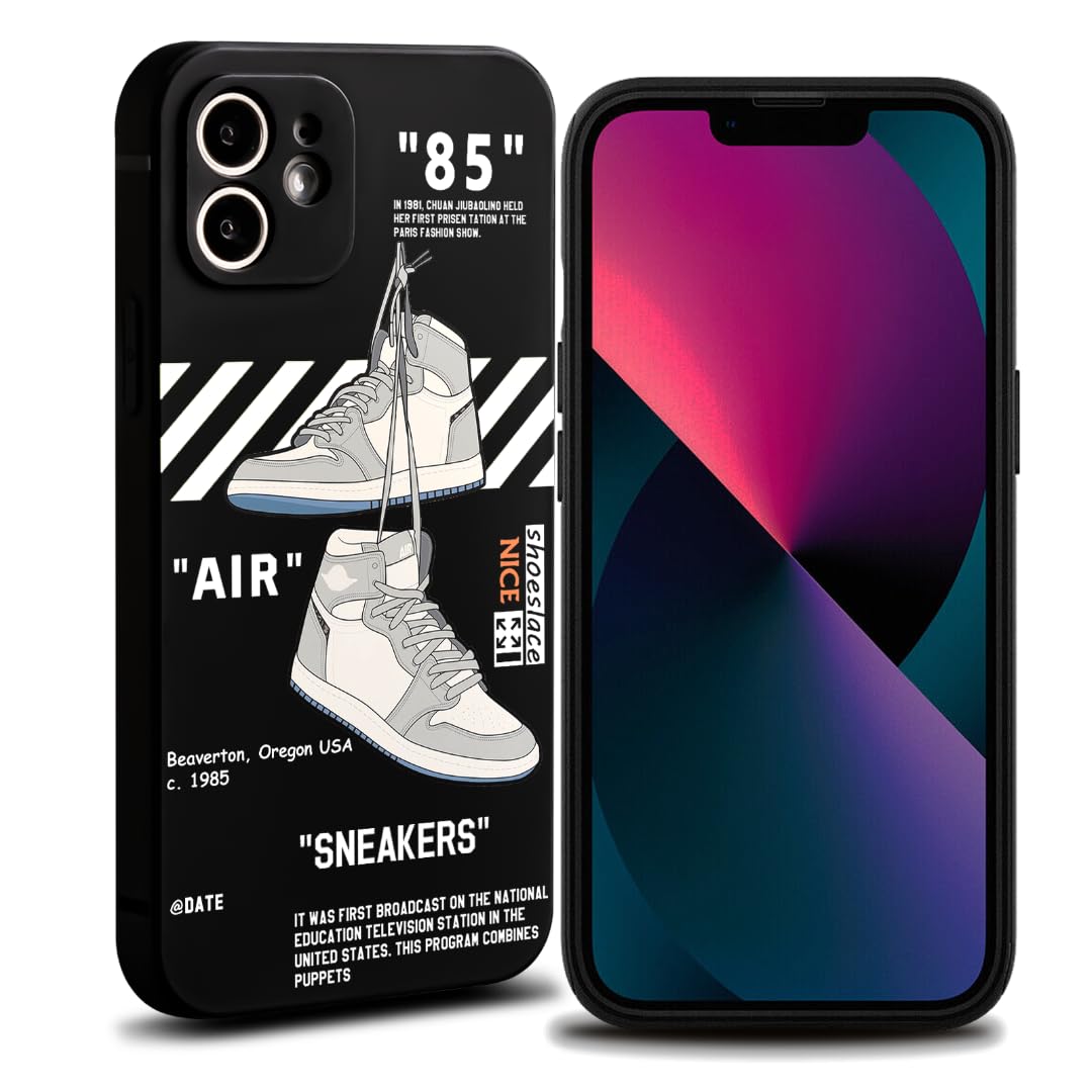 VVVLGD Cool Phone Case for iPhone 11 Case for Boys Men Aesthetic Basketball Shoes Drop-Resistant Lens Protection Sport Sneaker Street Design