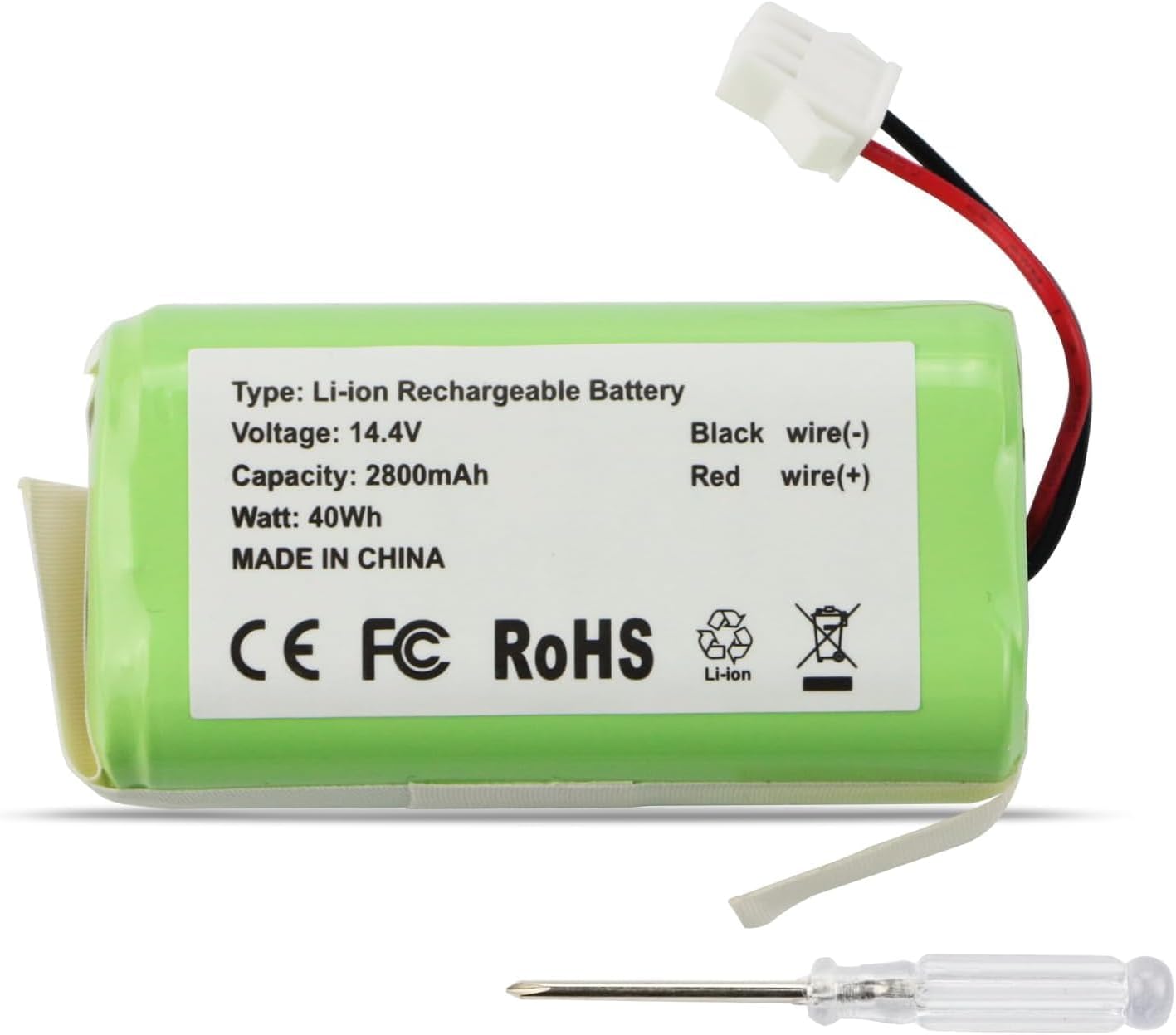 Batterie 14.8V 3200mAh Pour Aspirateur Robot 360 S6, S8, Rowenta X-Plorer - Remplacement Haute Performance D043-inR-M26-4S1P