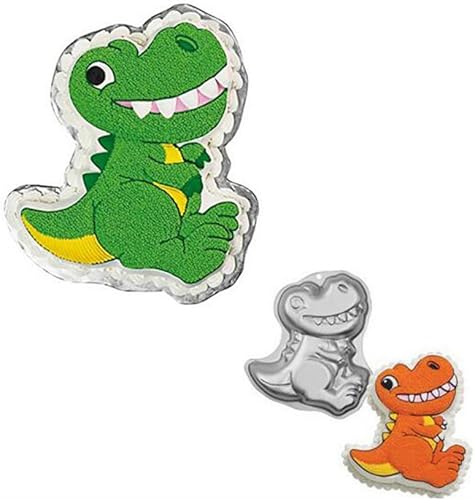 Miniatura 4 de Molde de pastel de dinosaurio hip hop, molde para pastel de cumpleaños 3D para niños, moldes de aleación de aluminio, herramientas antiadherentes