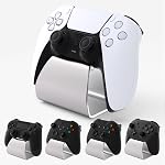 PlayVital Stand-AL Contrôleur de jeu Stand pour ps5, pour ps4, Universal Desktop Display Gamepad Stand pour Xbox Series X/S, Xbox One, Support de contrôleur en métal aluminium pour commutateur Pro - noir