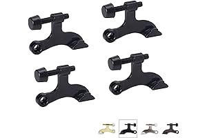 Adjustable Hinge Pin Door Stopper - Black (4-Pack)