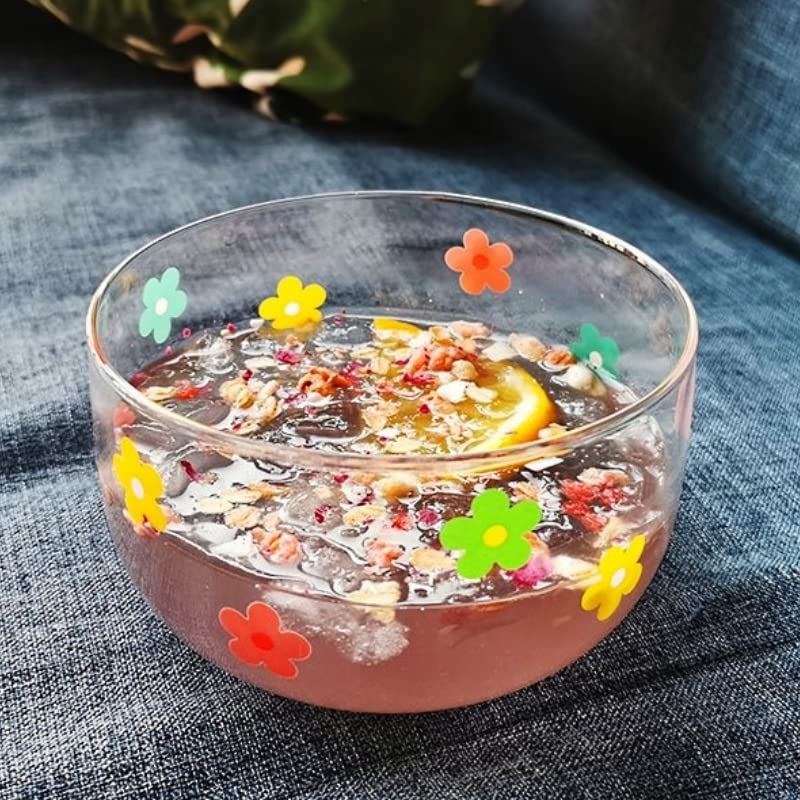 Assiette à Fruits En Verre Transparent Avec Cadre Métal Violet - Bol Élégant Pour Salades Et Vaisselle Maison