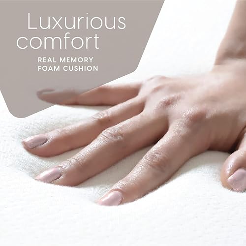 Miniatura 6 de Milliard Cojín de espuma viscoelástica para silla de césped, con funda impermeable y lavable, color azul, 73 x 21 x 2.5 pulgadas