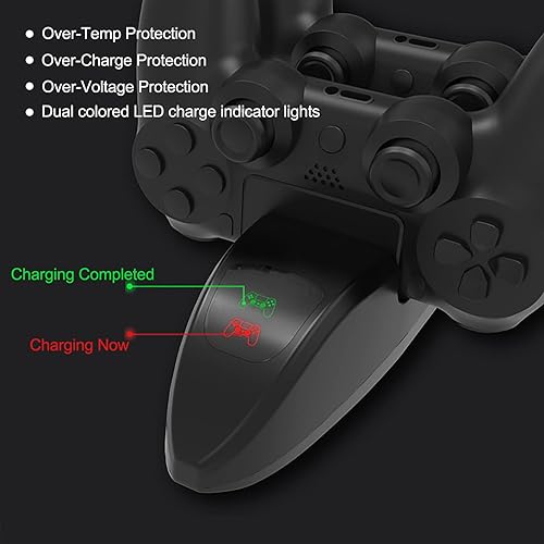 Miniatura 2 de Estación de carga inalámbrica para controlador de juegos, cargador de carga rápida portátil micro USB, base de carga dual inalámbrica para