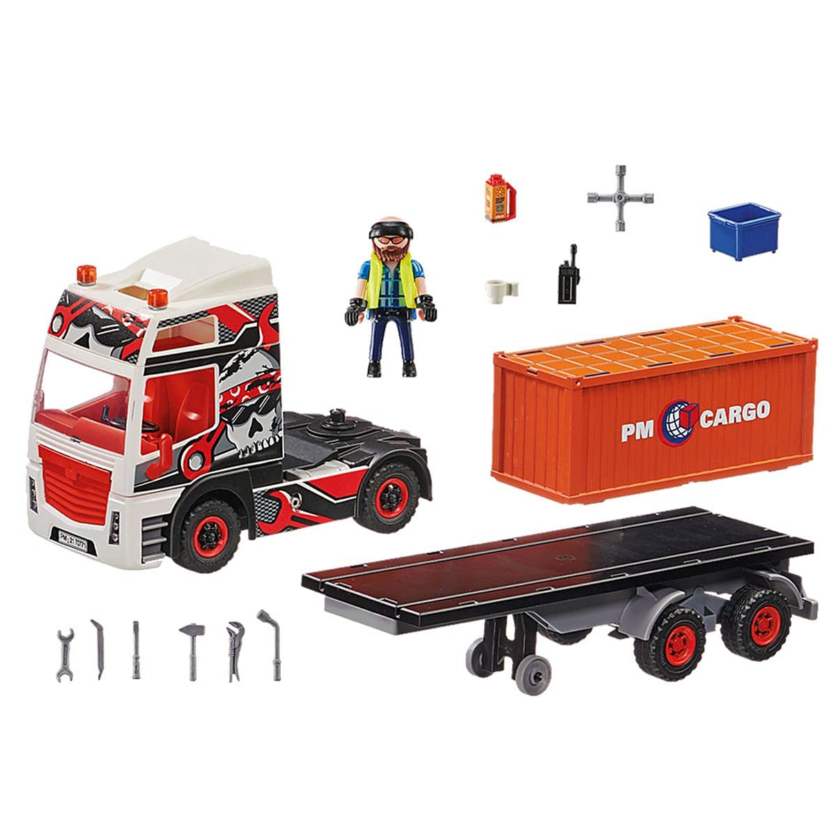 PLAYMOBIL City Action 70771 LKW mit Anhänger, RC-fähig, Ab 4 Jahren