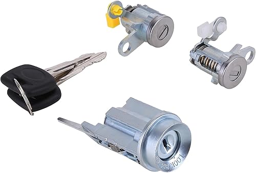 Miniatura 5 de ikasus 69005-35840 Cilindro de cerradura de encendido, juego de cilindros de cerradura de puerta e interruptor de encendido con llaves de repuesto