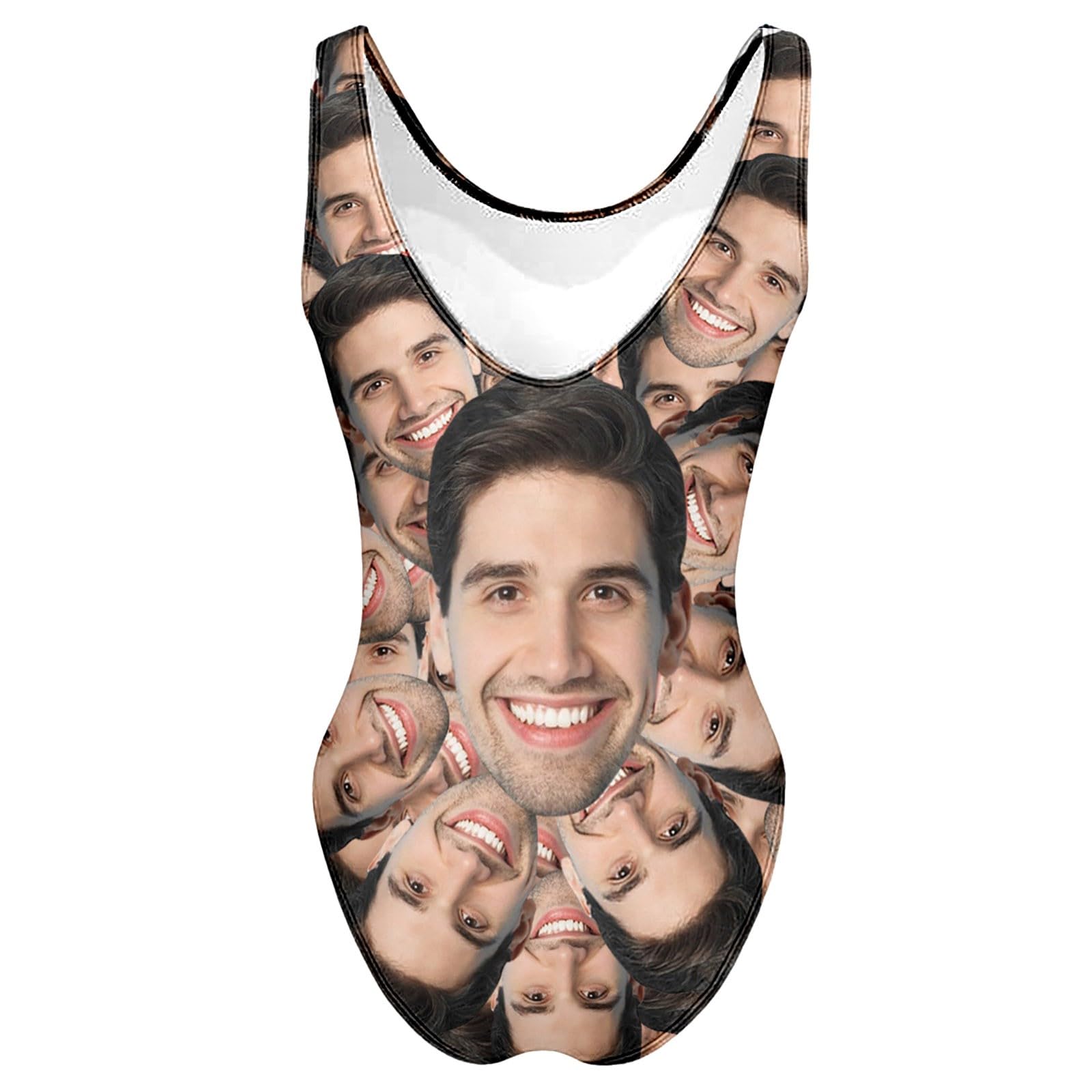 Costume da Bagno Sexy con Stampa di Lettere Fai da Te alla Moda da Donna, Costume da Bagno Senza Maniche e Senza schienale3/A