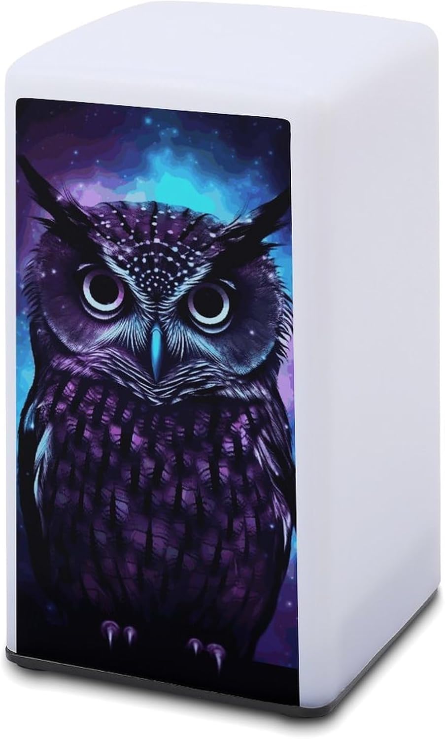 Desk Lamp Table Lamp with 2 Lighting Modes Battery Operated Purple Owl Reading Lamp for Bedroom Nightstand