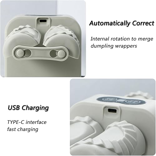 Miniatura 5 de Pelmeni Maker, máquina automática para hacer albóndigas para ravioles, Gyoza Maker USB máquina de bola de masa eléctrica molde para hacer albóndigas