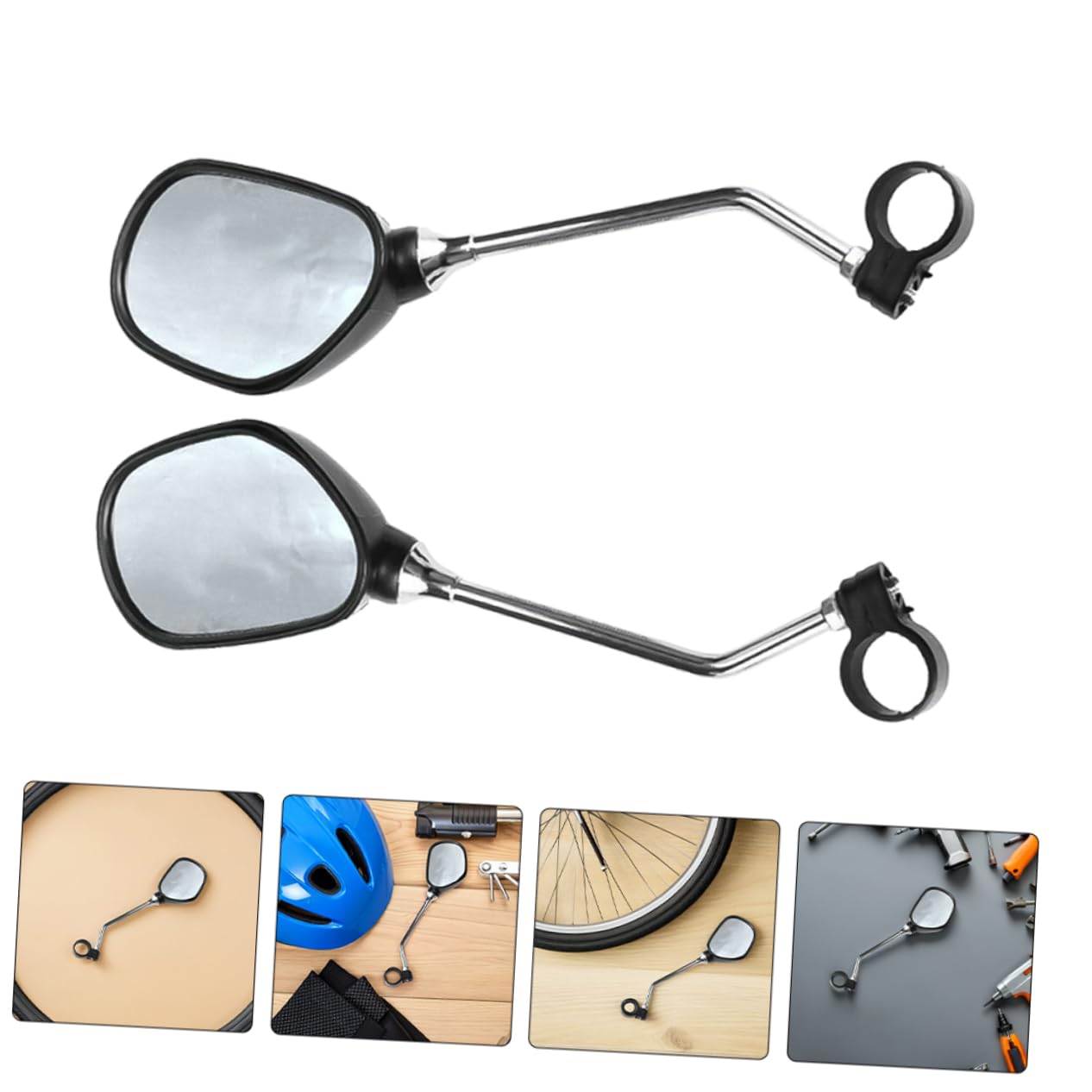 UPKOCH 2paare Fahrradspiegel Für Lenker Fahrradrückspiegel Mit Klarem Robuste Konstruktion Für Mountainbikes Einfache Für Sicht Erweitertes Sichtfeld Für Erhöhte
