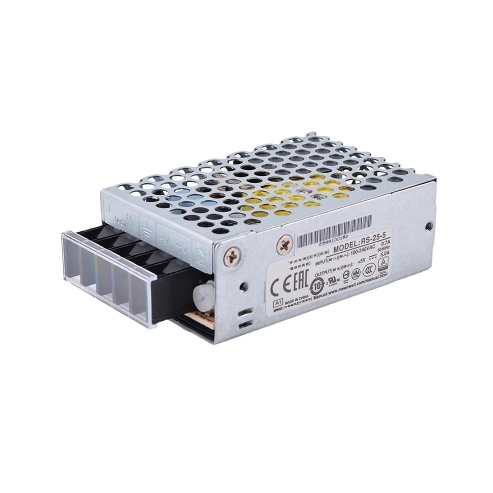 LEOTNNDQ RS-25-3.3 AC/DC 19.8W/ 6A/ 3.3V Single Output Switching Power Supply Meanwell en ligne