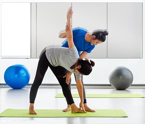 Miniatura 5 de Espejo de gimnasio en casa, azulejos cuadrados de 12 x 12 x 8 piezas, espejo de pared de vidrio HD, espejo de gimnasio sin marco, azulejos