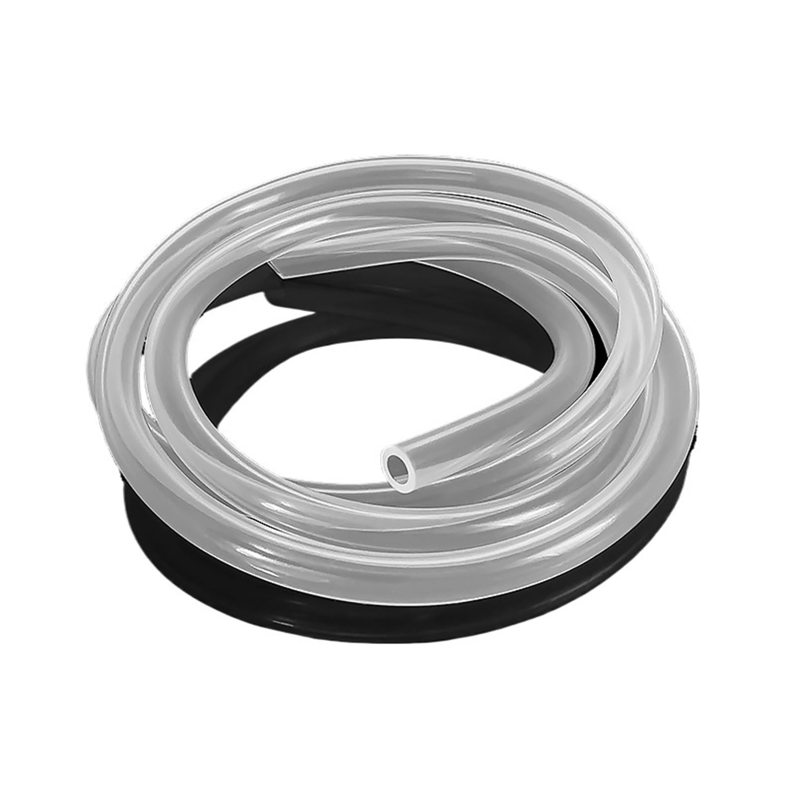 Tubo in silicone 6 x 12 mm, tubo flessibile per bevande per uso alimentare, non tossico, trasparente, resistente alle temperature, ID 6 mm, OD 12 mm, ideale per bevande e birra fatta in casa