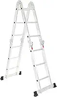 Escada Articulada Multifuncional 4x3 Alumínio 12 Degraus 3,32m Gardenlife