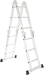 Escada Articulada Multifuncional 4x3 Alumínio 12 Degraus 3,32m Gardenlife