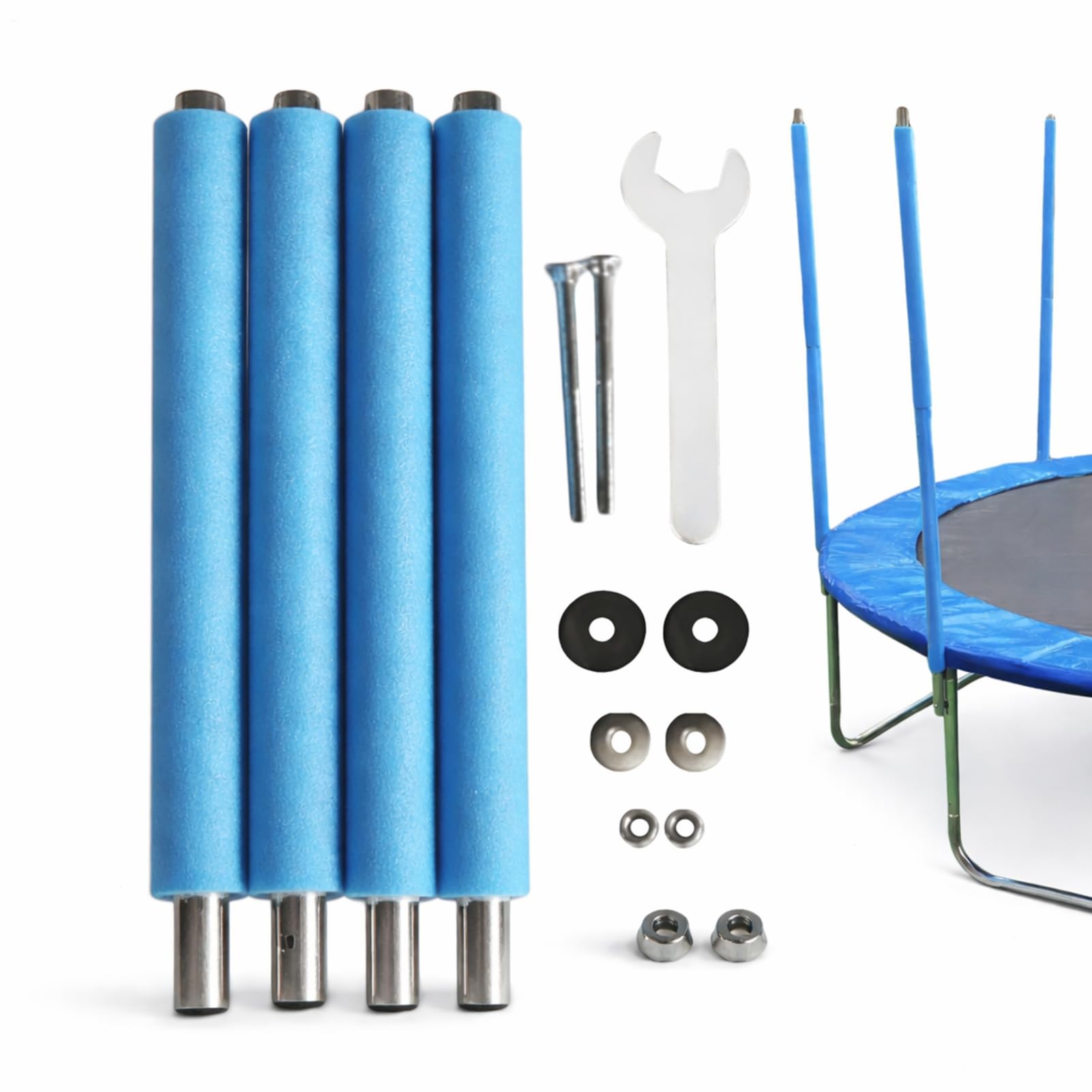 Replacement Trampoline Poles Straight Tube Screw Canopy Replacement Part